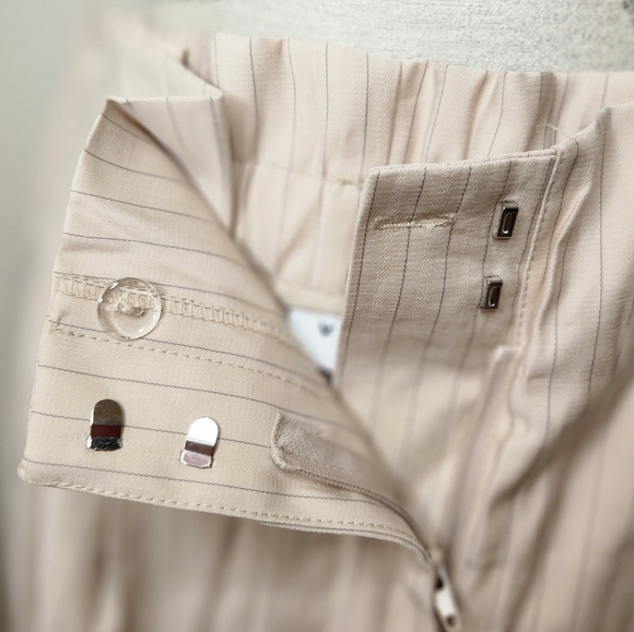 ASOS Pinstripe Paperbag Palazzo Pants NWT - Picture 5 of 10